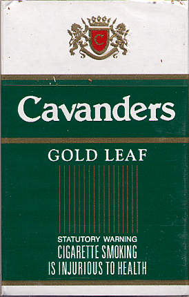 Cavanders Gold Leaf cigarettes